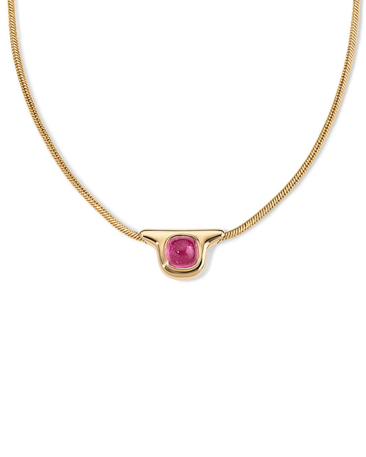 The Astrid Pendant - Pink Tourmaline