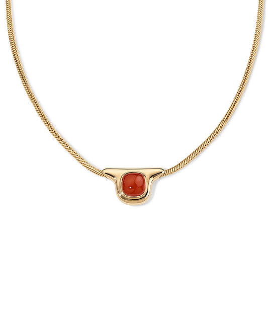 The Astrid Pendant - Carnelian